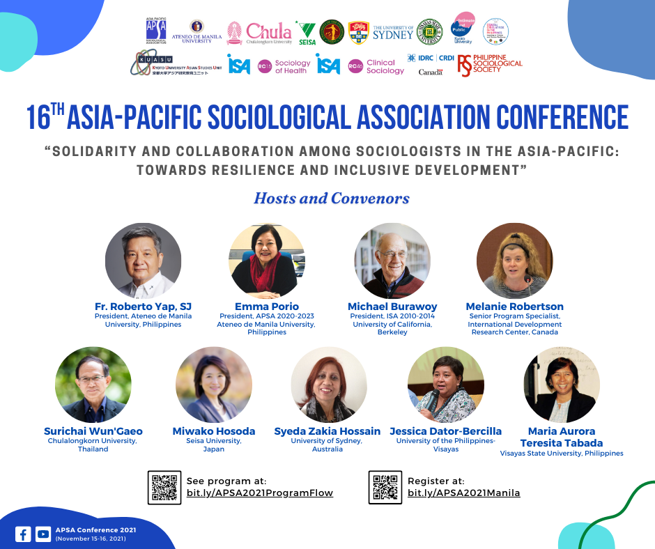 16th Asia-Pacific Sociological Association Conference&nbsp;2021